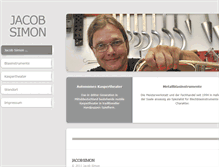 Tablet Screenshot of jacob-simon.de